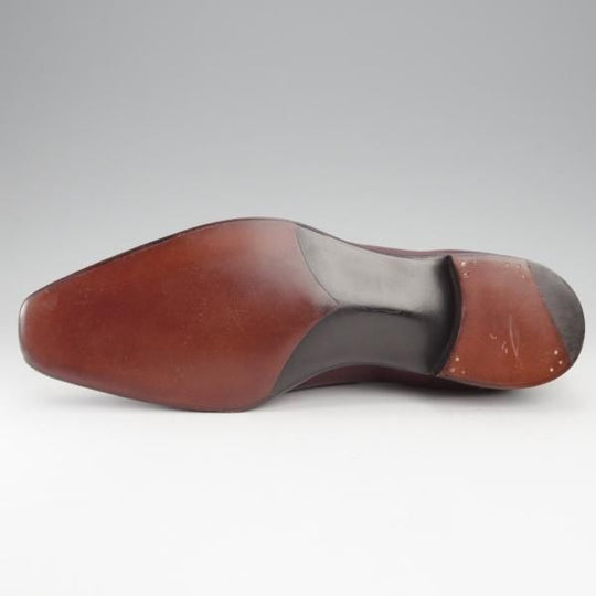 未使用★(英)ガジアーノ&ガーリング 7.5E【定価￥242,000-★オックスフォードシューズ/WESTBURY】TG73ラスト/赤茶/GAZIANO&GIRLING★j387