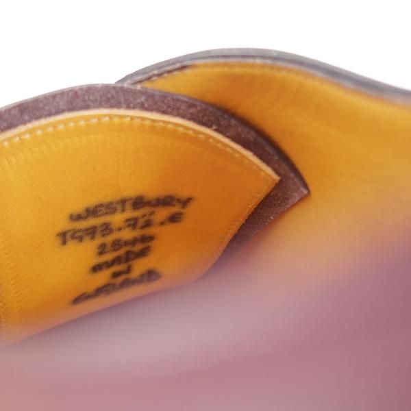 未使用★(英)ガジアーノ&ガーリング 7.5E【定価￥242,000-★オックスフォードシューズ/WESTBURY】TG73ラスト/赤茶/GAZIANO&GIRLING★j387