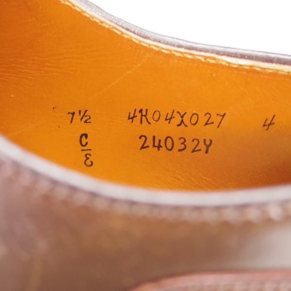 美品★オールデン 7.5E【貴重★シガー色/コードバン/24032Y/モックトゥOX】バリーラスト/Uモック/茶/メンズ/Alden★j389