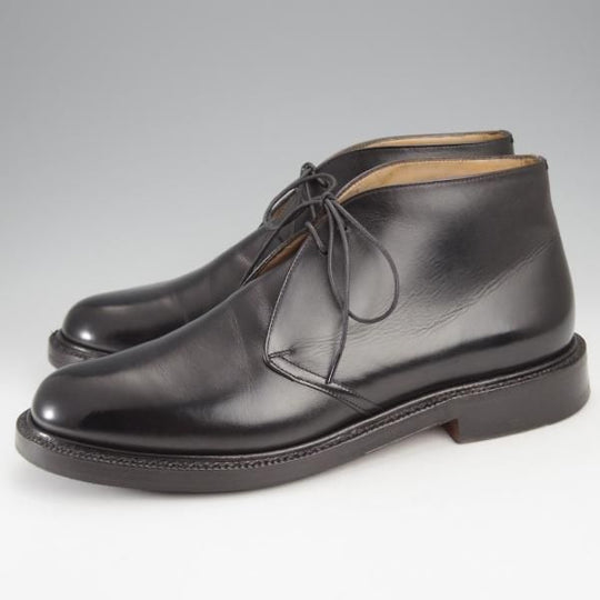 美品★チャーチ 70F/UK7【貴重★SHANNONと同じ103ラスト/AYR】チャッカブーツ/カーフ/黒/メンズ/Church's★j390