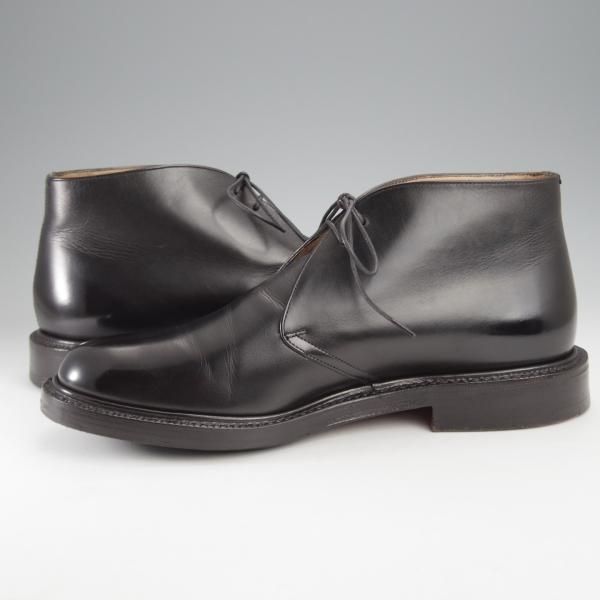 美品★チャーチ 70F/UK7【貴重★SHANNONと同じ103ラスト/AYR】チャッカブーツ/カーフ/黒/メンズ/Church's★j390