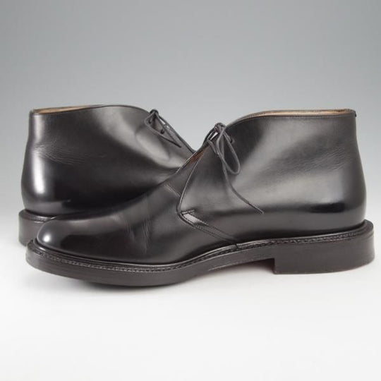 美品★チャーチ 70F/UK7【貴重★SHANNONと同じ103ラスト/AYR】チャッカブーツ/カーフ/黒/メンズ/Church's★j390