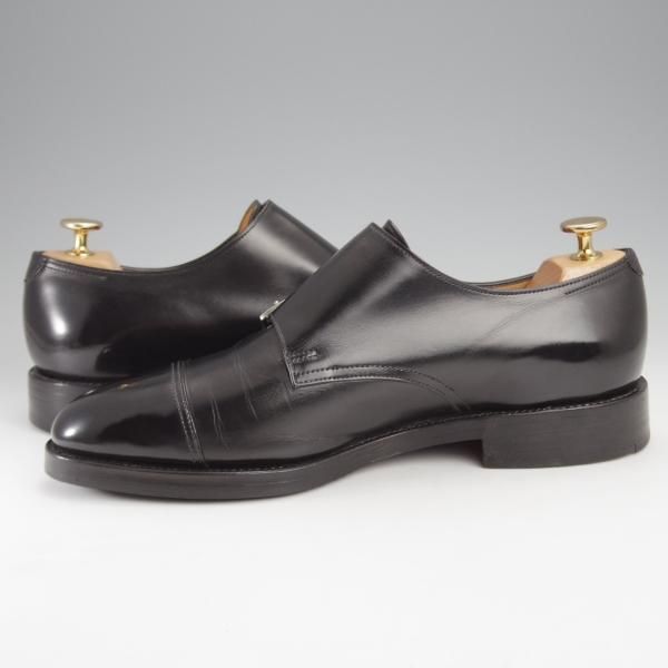 極上★ジョンロブ 7E【貴重★8797ラスト/WILLIAM/ウィリアム】ダブルモンク/カーフ/黒/メンズ/JOHN LOBB★j392