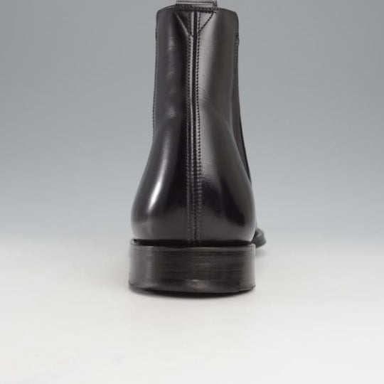 極美品★チャーチ 60F/UK6【定価￥181,500-★AMBERLEY R/173ラスト】サイドゴアブーツ/5都市ロゴ/カーフ/黒/メンズ/Church's★j393