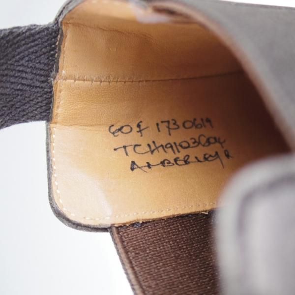 極美品★チャーチ 60F/UK6【定価￥181,500-★AMBERLEY R/173ラスト】サイドゴアブーツ/5都市ロゴ/カーフ/黒/メンズ/Church's★j393