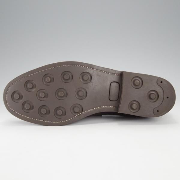 極上★(伊)エンツォ・ボナフェ SIZE 39【モデル定価￥209,000-★コードバン仕様/コインローファー】3713/赤茶/Enzo Bonafe★j395