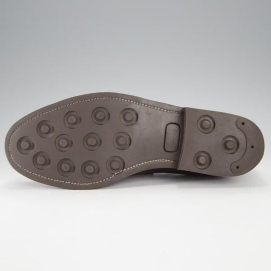 極上★(伊)エンツォ・ボナフェ SIZE 39【モデル定価￥209,000-★コードバン仕様/コインローファー】3713/赤茶/Enzo Bonafe★j395