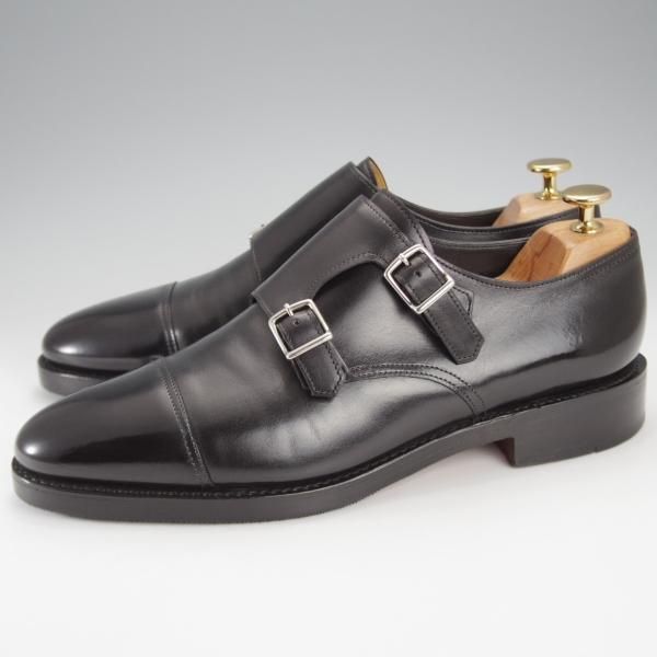 極上★ジョンロブ 7.5D【定価￥216,700-★WILLIAM/ウィリアム】9795ラスト/ダブルモンク/カーフ/黒/メンズ/JOHN LOBB★j397