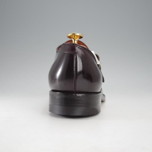 極美品★オールデン 6D【定価￥170,500-★コードバン仕様/モディファイドラスト】1878/モンクストラップ/#8/バーガンディー/ALDEN★j398