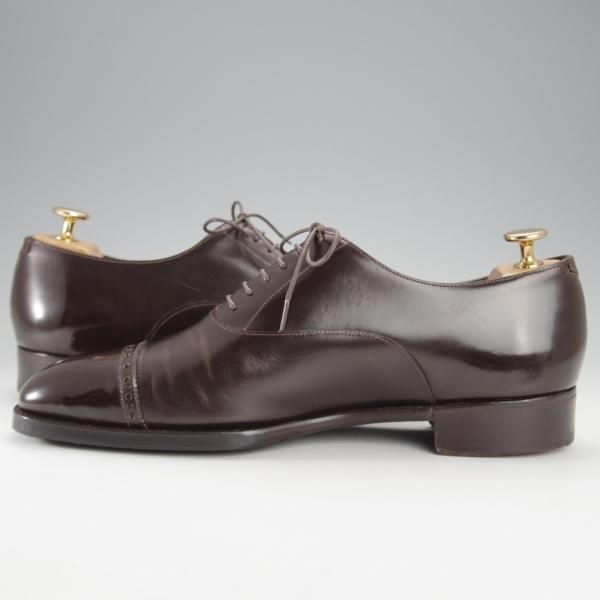 美品★(英)ガジアーノ&ガーリング 7.5E【貴重★6アイレット仕様の特別オーダー/CAMBRIDGE】MH71ラスト/パンチドキャップトゥ/濃茶★j399