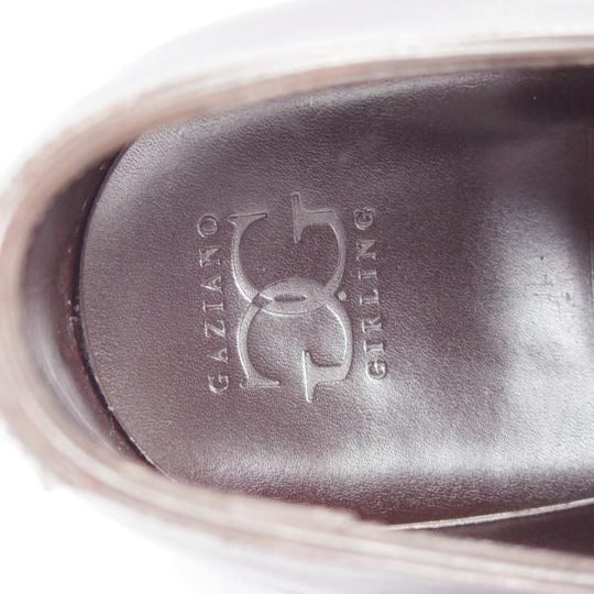 美品★(英)ガジアーノ&ガーリング 7.5E【貴重★6アイレット仕様の特別オーダー/CAMBRIDGE】MH71ラスト/パンチドキャップトゥ/濃茶★j399