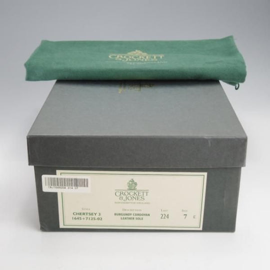 未使用★クロケット&ジョーンズ 7E【定価￥165,000-★コードバン仕様/CHERTSEY 3】224ラスト/チャッカブーツ/赤茶/Crockett&Jones★j406
