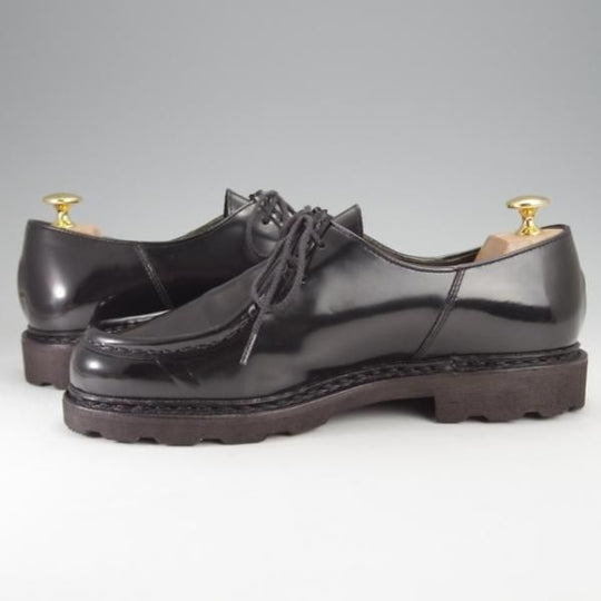 極美品★パラブーツ SIZE 40【現行定価￥79,200-★GLOSS仕様のミカエル/Etudes別注】MICHAEL/チロリアンシューズ/黒/Paraboot★j407