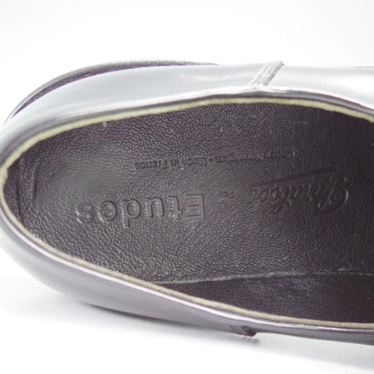 極美品★パラブーツ SIZE 40【現行定価￥79,200-★GLOSS仕様のミカエル/Etudes別注】MICHAEL/チロリアンシューズ/黒/Paraboot★j407