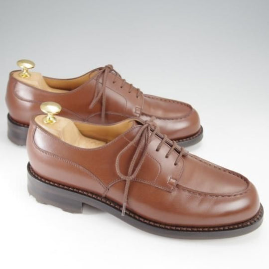 極美品★J.M.ウエストン 5.5C【現行定価￥154,000-★ゴルフ/GOLF】641/31ラスト/Uチップ/カーフ/TAN/タン/茶/Weston/ウェストン★j408