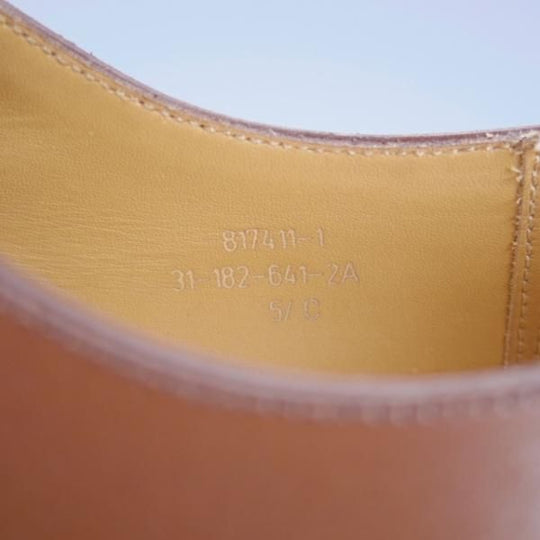 極美品★J.M.ウエストン 5.5C【現行定価￥154,000-★ゴルフ/GOLF】641/31ラスト/Uチップ/カーフ/TAN/タン/茶/Weston/ウェストン★j408