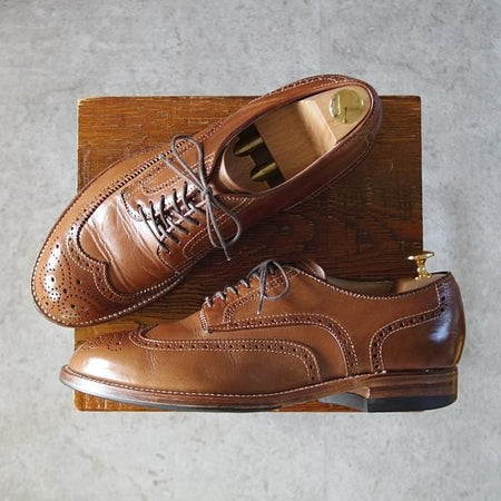 極上★オールデン 7.5E【貴重★(米)MOULDED SHOE別注/モディファイドラスト/54222】クロムエクセルレザー/ナチュラル/茶/Alden★j409