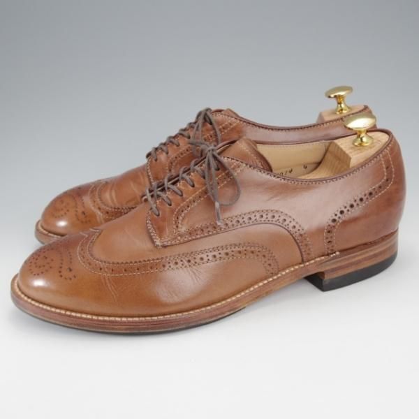 極上★オールデン 7.5E【貴重★(米)MOULDED SHOE別注/モディファイドラスト/54222】クロムエクセルレザー/ナチュラル/茶/Alden★j409