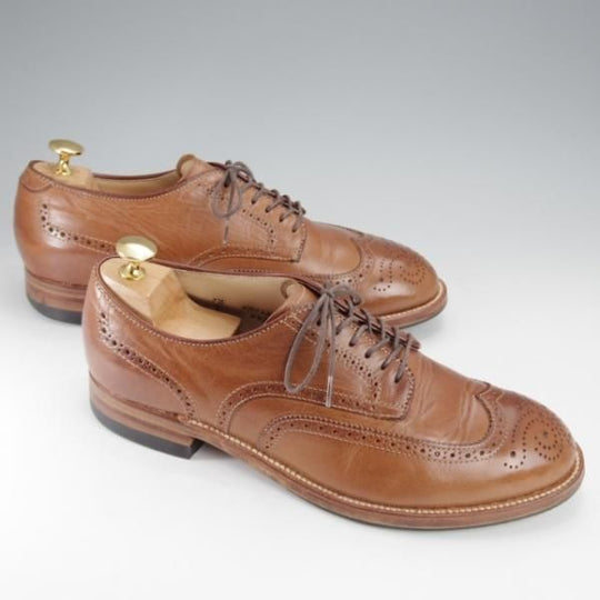 極上★オールデン 7.5E【貴重★(米)MOULDED SHOE別注/モディファイドラスト/54222】クロムエクセルレザー/ナチュラル/茶/Alden★j409