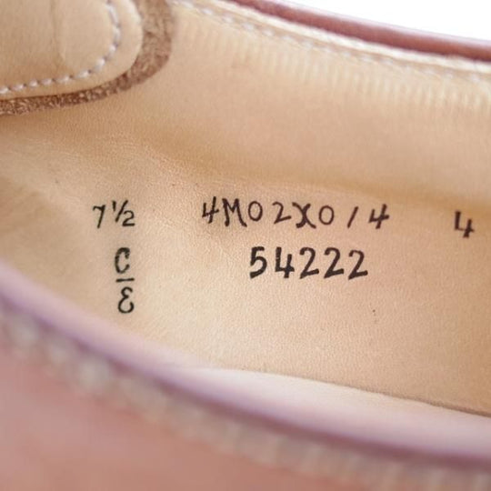 極上★オールデン 7.5E【貴重★(米)MOULDED SHOE別注/モディファイドラスト/54222】クロムエクセルレザー/ナチュラル/茶/Alden★j409