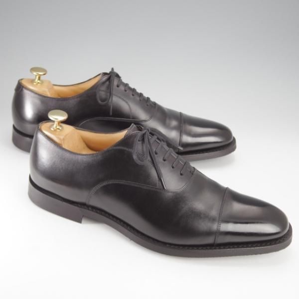 ほぼ試着程度★チャーチ 85F/UK8.5【★ストレートチップ/EDGWARE】138ラスト/カーフ/黒/メンズ/Church's★j410