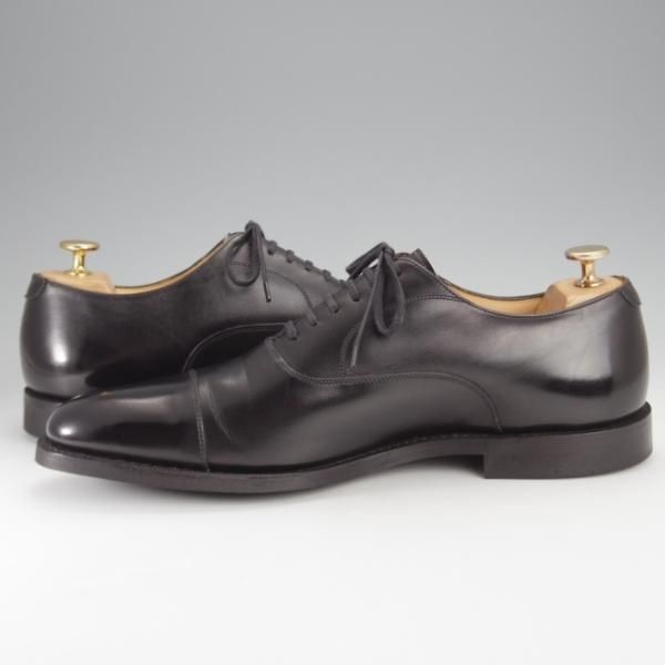 ほぼ試着程度★チャーチ 85F/UK8.5【★ストレートチップ/EDGWARE】138ラスト/カーフ/黒/メンズ/Church's★j410