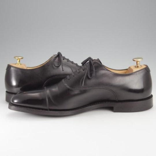 ほぼ試着程度★チャーチ 85F/UK8.5【★ストレートチップ/EDGWARE】138ラスト/カーフ/黒/メンズ/Church's★j410