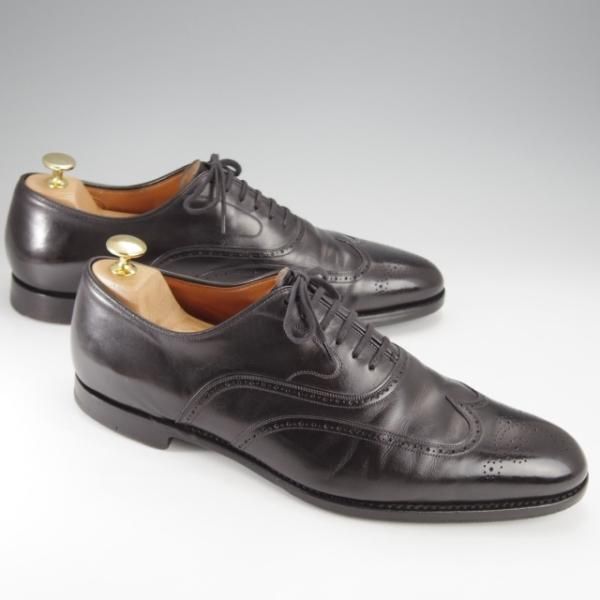 極上★チャーチ 90F/UK9【上級ライン★LAST137コレクション(2013年)/CHATSWORTH/チャッツワース】フルブローグ/カーフ/黒/Church's★j411