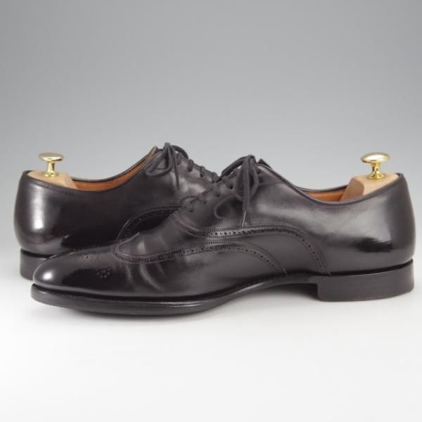極上★チャーチ 90F/UK9【上級ライン★LAST137コレクション(2013年)/CHATSWORTH/チャッツワース】フルブローグ/カーフ/黒/Church's★j411