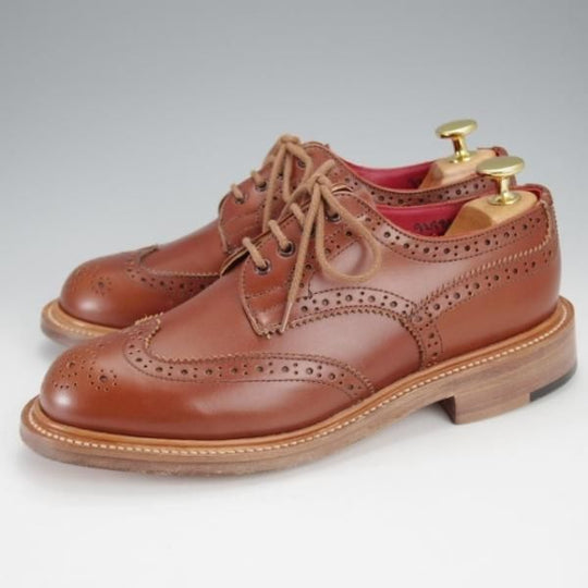 未使用★トリッカーズ(レディース) SIZE 4.5【定価￥121,000-★ANNE/マロンアンティーク】L5679/フルブローグ/茶/Tricker's★j412