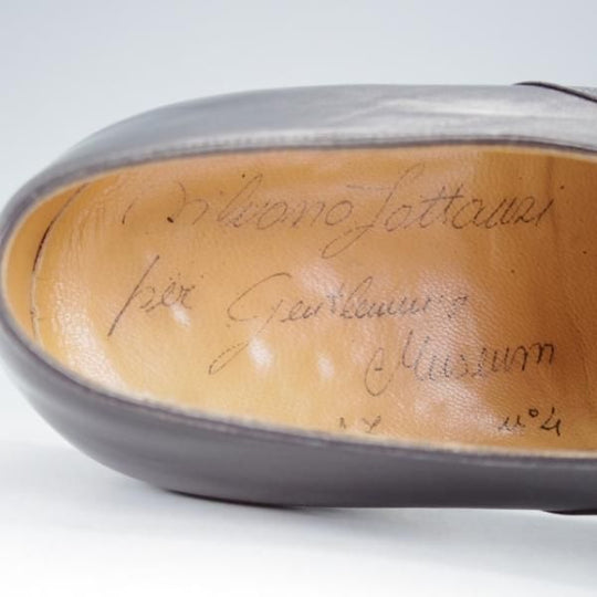 極上★(伊)シルヴァノ・ラッタンジ SIZE 7【貴重★ハンドソーンウェルテッド製法/パンチドキャップトゥ】黒/Silvano Lattanzi★j414