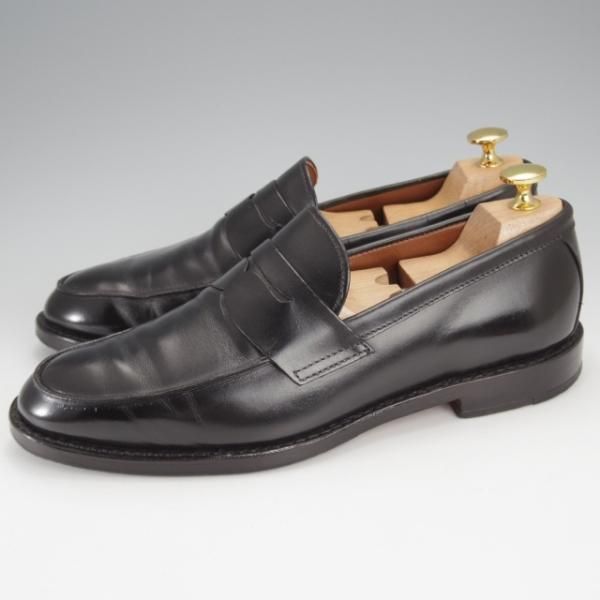極上★(米)アレンエドモンズ 8D【貴重★ブルックスブラザーズ別注/BROOKS BROTHERS】コインローファー/カーフ/黒/ALLEN EDMONDS★j417