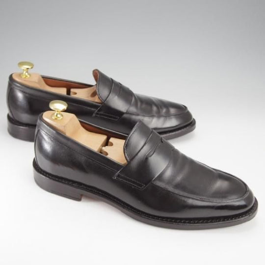 極上★(米)アレンエドモンズ 8D【貴重★ブルックスブラザーズ別注/BROOKS BROTHERS】コインローファー/カーフ/黒/ALLEN EDMONDS★j417