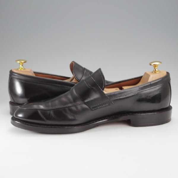 極上★(米)アレンエドモンズ 8D【貴重★ブルックスブラザーズ別注/BROOKS BROTHERS】コインローファー/カーフ/黒/ALLEN EDMONDS★j417