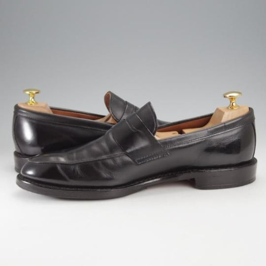 極上★(米)アレンエドモンズ 8D【貴重★ブルックスブラザーズ別注/BROOKS BROTHERS】コインローファー/カーフ/黒/ALLEN EDMONDS★j417