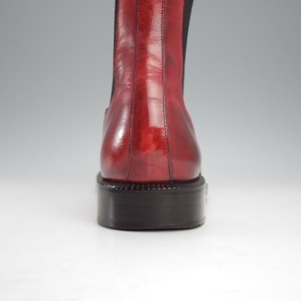 極上★(伊)シルヴァノ・ラッタンジ製 SIZE 7.5【貴重★アリストクラティコ(Fossatiネーム)別注/サイドゴアブーツ】赤茶/カーフ★j418