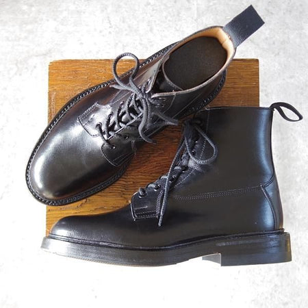 未使用★トリッカーズ SIZE 6.5【定価￥132,000-★BURFORD/スーパーブーツ/SUPER BOOTS】5635/ボックスカーフ/黒/メンズ/Tricker's★j420