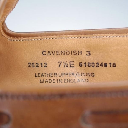 極上★クロケット&ジョーンズ 7.5E【定価￥99,000-★CAVENDISH 3/キャベンディッシュ】タッセルローファー/濃茶/Crockett&Jones★j423