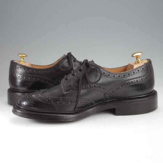 美品★トリッカーズ SIZE 6.5【定価￥121,000-★ダイナイトソール/BOURTON/5633】カントリーシューズ/ボックスカーフ/黒/Tricker's★j424