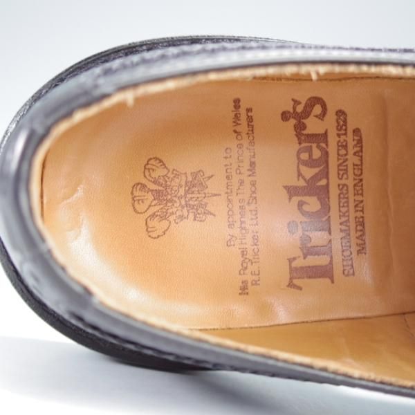 美品★トリッカーズ SIZE 6.5【定価￥121,000-★ダイナイトソール/BOURTON/5633】カントリーシューズ/ボックスカーフ/黒/Tricker's★j424