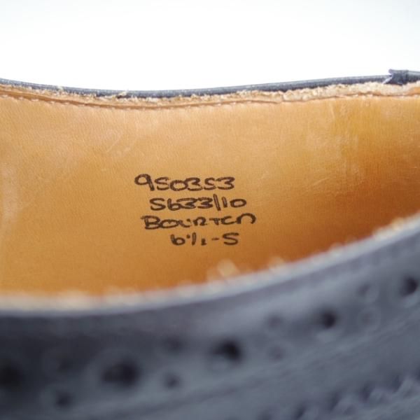 美品★トリッカーズ SIZE 6.5【定価￥121,000-★ダイナイトソール/BOURTON/5633】カントリーシューズ/ボックスカーフ/黒/Tricker's★j424
