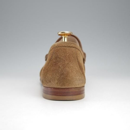 極上★(伊)GUCCI/グッチ SIZE 7【貴重★1953コレクション/ホースビットローファー】スエード/スリッポン/茶/メンズ★j425