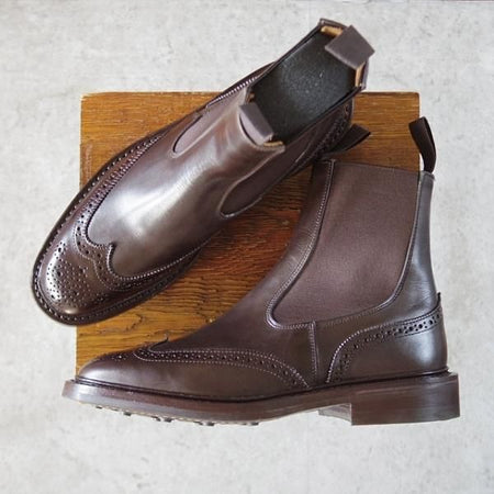 未使用★トリッカーズ SIZE 6.5【現行定価10万円程度★ダイナイトソール仕様/サイドゴアブーツ】M7798/カーフ/濃茶/Tricker's★j426