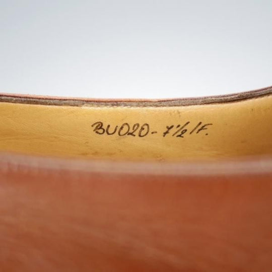 ★(伊)BONORA/ボノーラ SIZE 7.5【貴重★ハンドソーンウェルテッド製法/旧ボノーラ】モンクストラップ/カーフ/茶/メンズ★j428