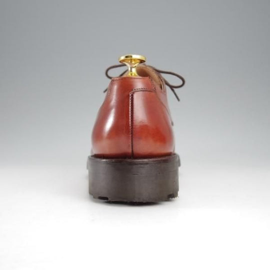 極美品★クロケット&ジョーンズ 6.5E【リッジウェイソール仕様★DURHAM/325ラスト】Uチップ/カーフ/茶/メンズ/Crockett&Jones★j429