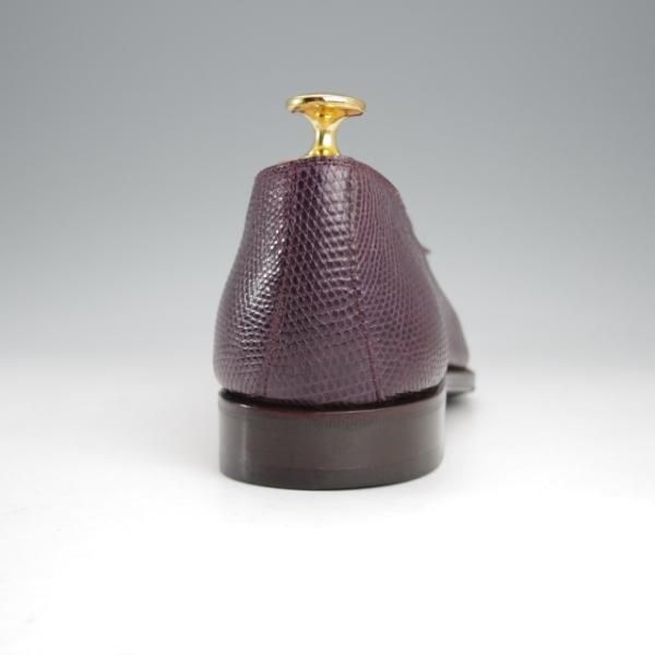 極美品★(スペイン製)CARMINA/カルミナ SIZE 6.5【高額★リザード革/トレーディングポスト別注】UETAMラスト/タッセルローファー★j430