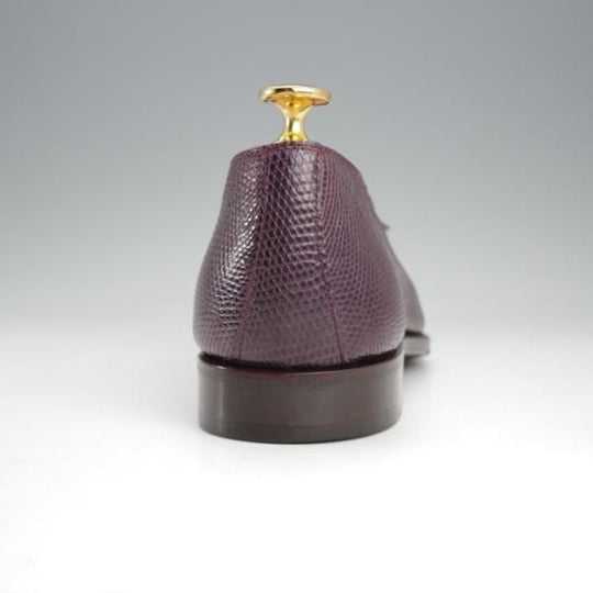 極美品★(スペイン製)CARMINA/カルミナ SIZE 6.5【高額★リザード革/トレーディングポスト別注】UETAMラスト/タッセルローファー★j430