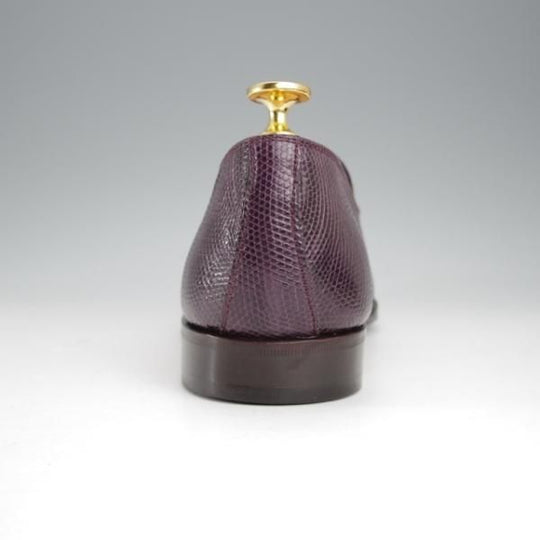 極美品★(スペイン製)CARMINA/カルミナ SIZE 6.5【高額★リザード革/トレーディングポスト別注】UETAMラスト/タッセルローファー★j430