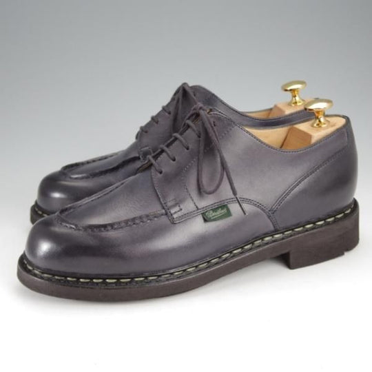 極美品★パラブーツ SIZE 6【定価￥79,200-★シャンボード/CHAMBORD】リスレザー/TEXソール/Uチップ/NUIT/紺/メンズ/Paraboot★j433