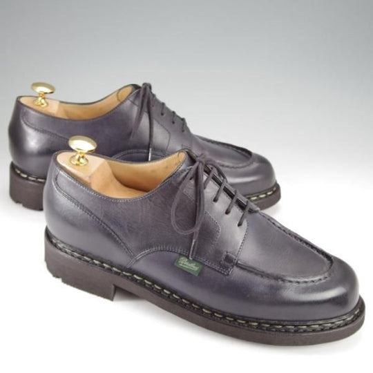 極美品★パラブーツ SIZE 6【定価￥79,200-★シャンボード/CHAMBORD】リスレザー/TEXソール/Uチップ/NUIT/紺/メンズ/Paraboot★j433